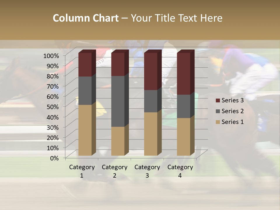 Racetrack Rider Hippodrome PowerPoint Template