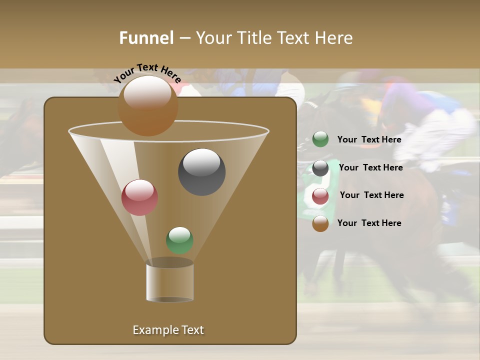 Racetrack Rider Hippodrome PowerPoint Template