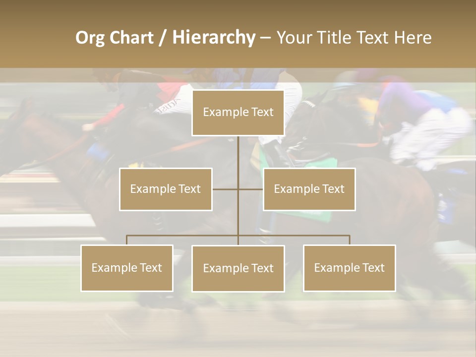 Racetrack Rider Hippodrome PowerPoint Template