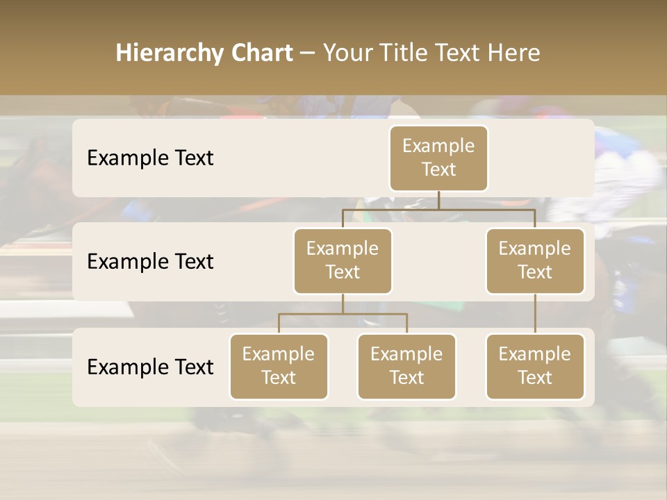 Racetrack Rider Hippodrome PowerPoint Template