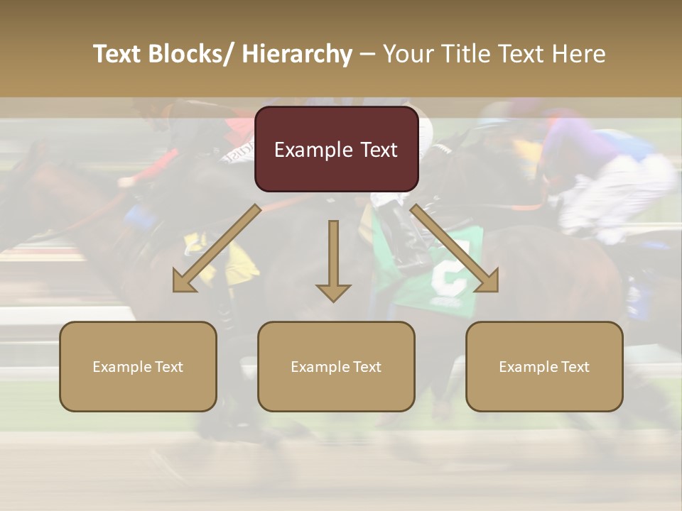 Racetrack Rider Hippodrome PowerPoint Template