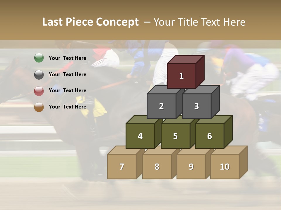 Racetrack Rider Hippodrome PowerPoint Template