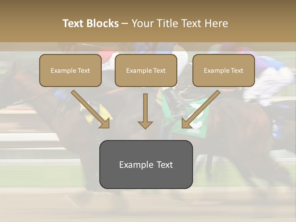 Racetrack Rider Hippodrome PowerPoint Template