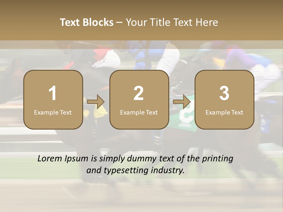 Racetrack Rider Hippodrome PowerPoint Template