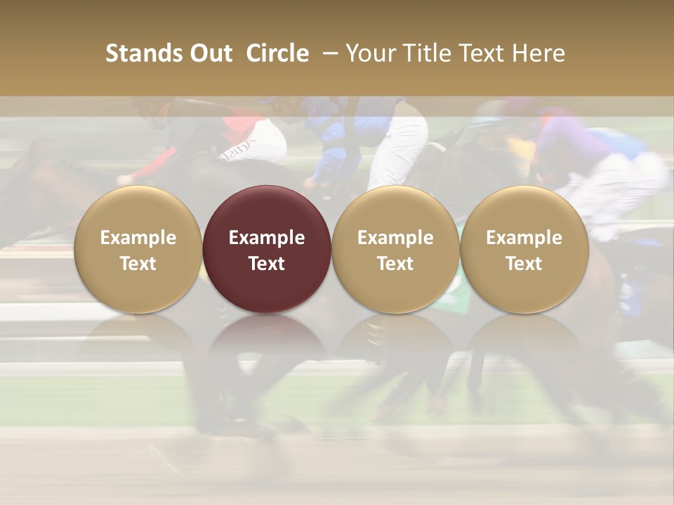 Racetrack Rider Hippodrome PowerPoint Template