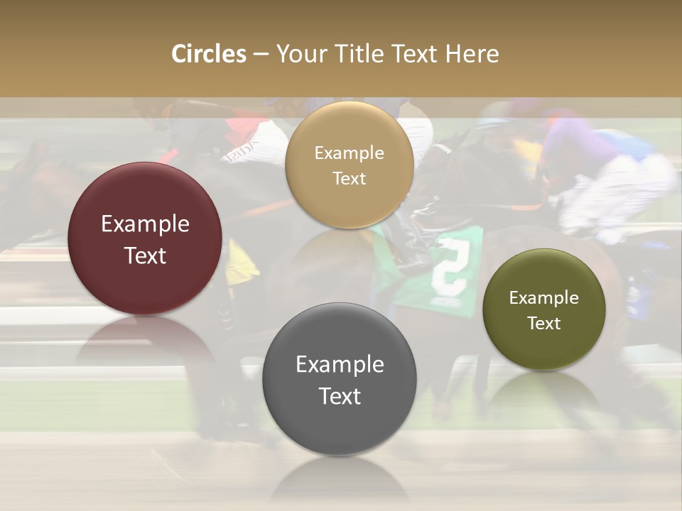 Racetrack Rider Hippodrome PowerPoint Template