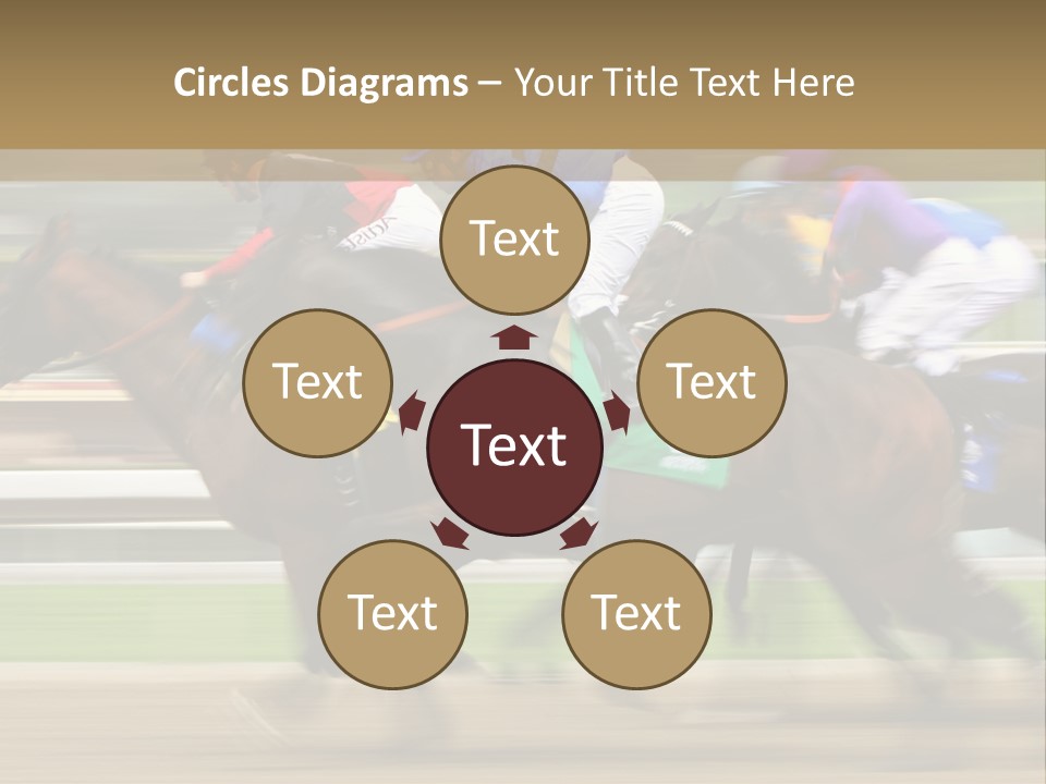 Racetrack Rider Hippodrome PowerPoint Template