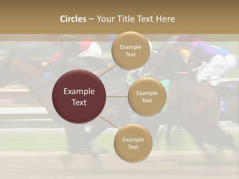 Racetrack Rider Hippodrome PowerPoint Template