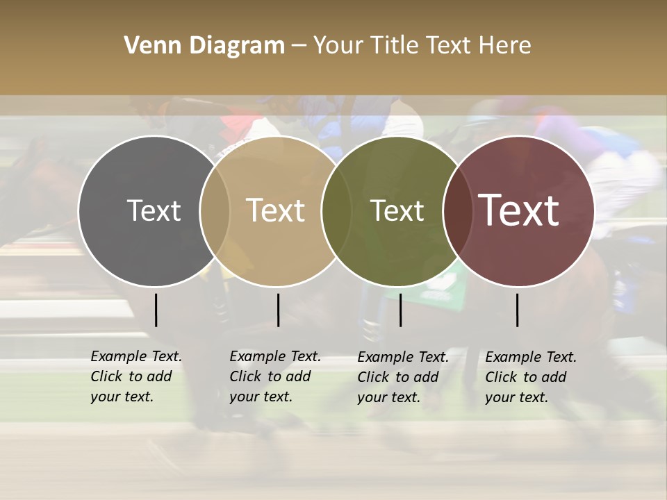 Racetrack Rider Hippodrome PowerPoint Template