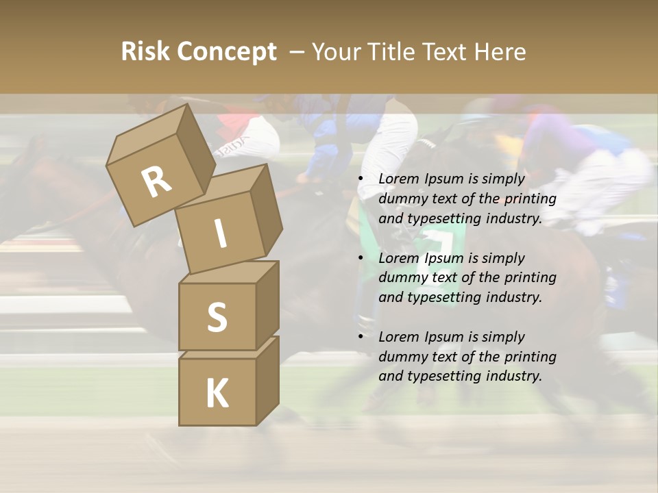 Racetrack Rider Hippodrome PowerPoint Template