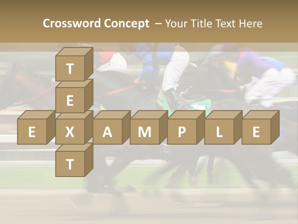 Racetrack Rider Hippodrome PowerPoint Template