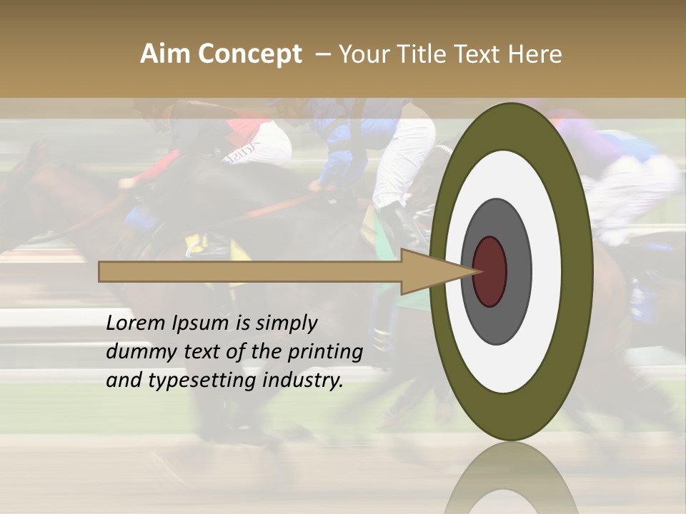 Racetrack Rider Hippodrome PowerPoint Template