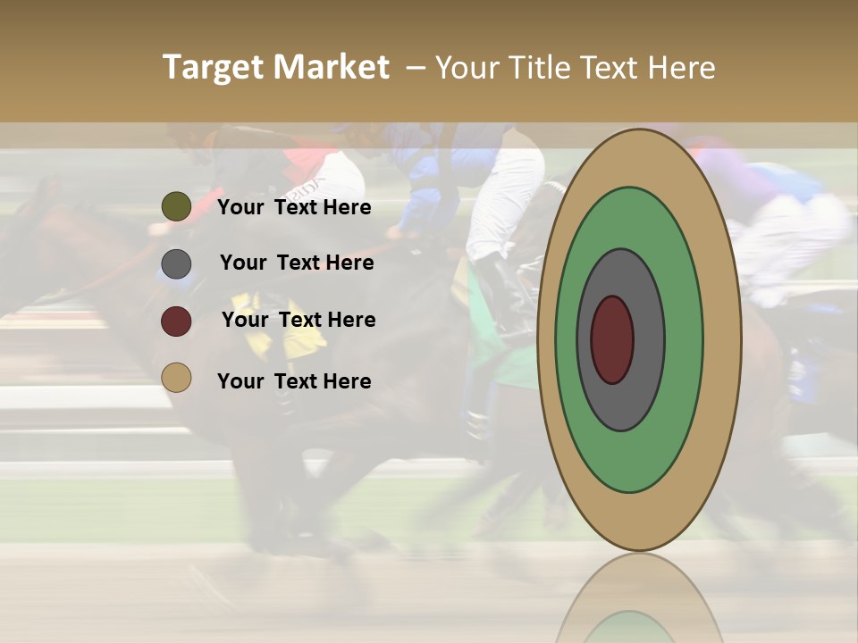 Racetrack Rider Hippodrome PowerPoint Template