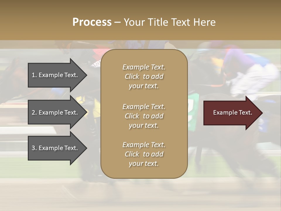 Racetrack Rider Hippodrome PowerPoint Template