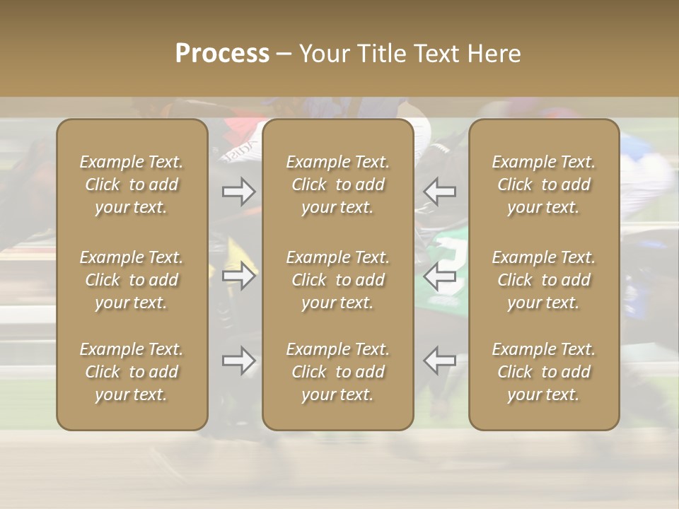 Racetrack Rider Hippodrome PowerPoint Template