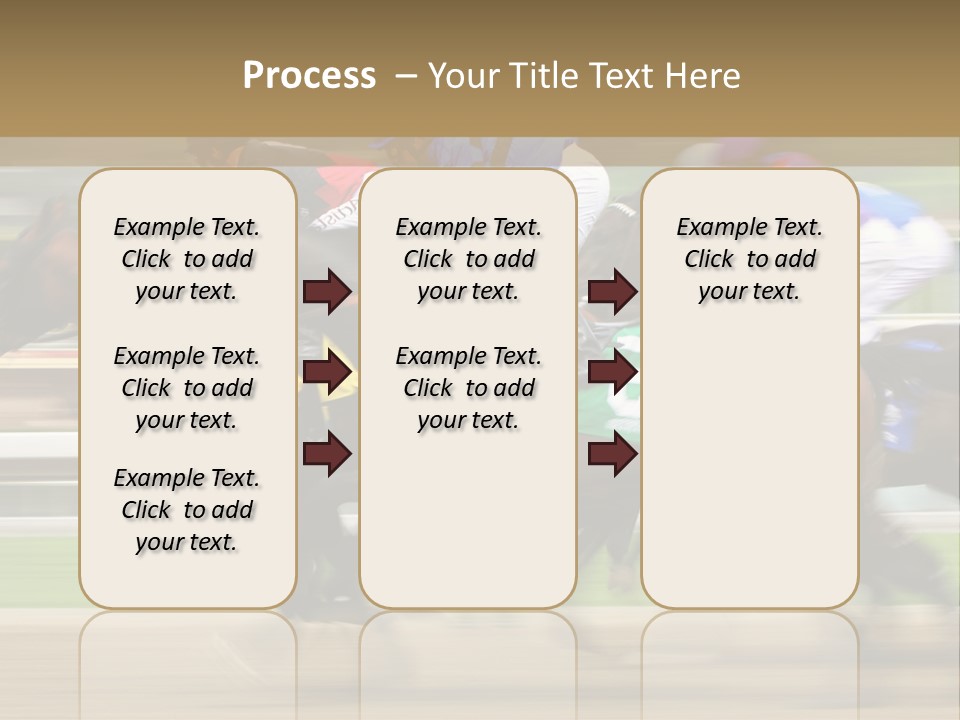 Racetrack Rider Hippodrome PowerPoint Template