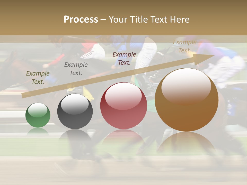 Racetrack Rider Hippodrome PowerPoint Template