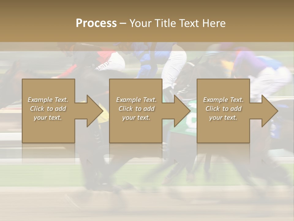 Racetrack Rider Hippodrome PowerPoint Template