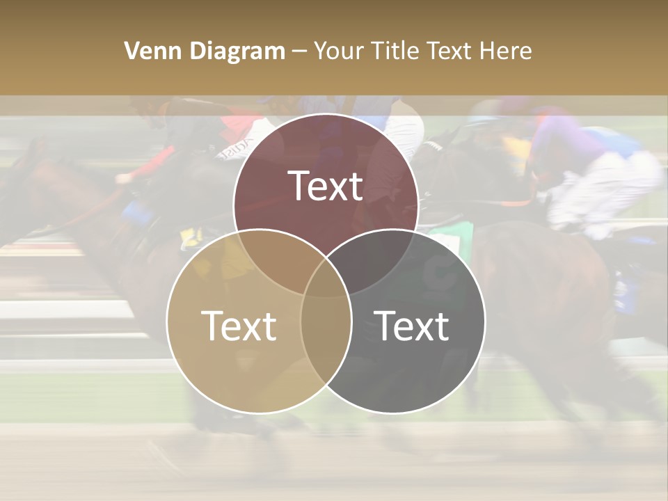 Racetrack Rider Hippodrome PowerPoint Template