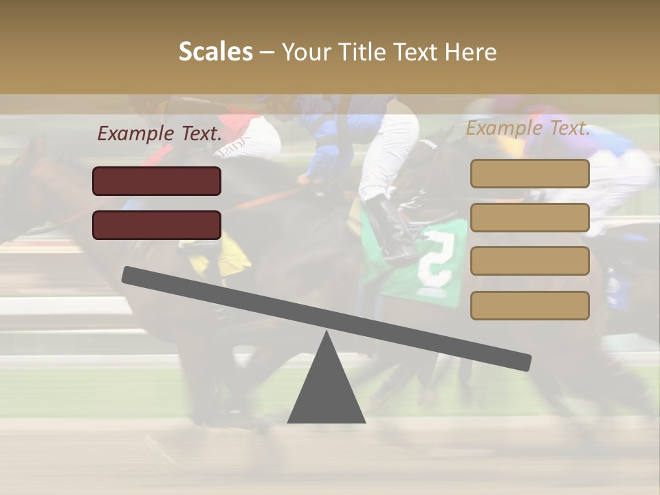 Racetrack Rider Hippodrome PowerPoint Template