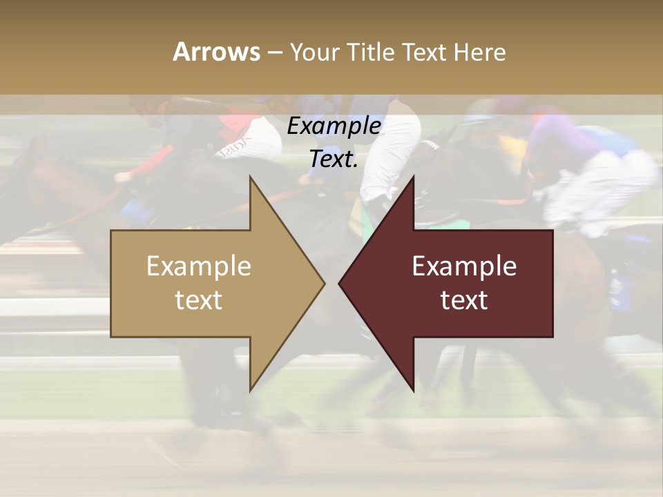 Racetrack Rider Hippodrome PowerPoint Template