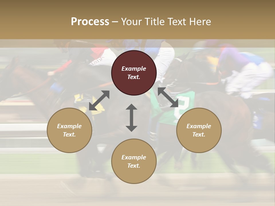Racetrack Rider Hippodrome PowerPoint Template