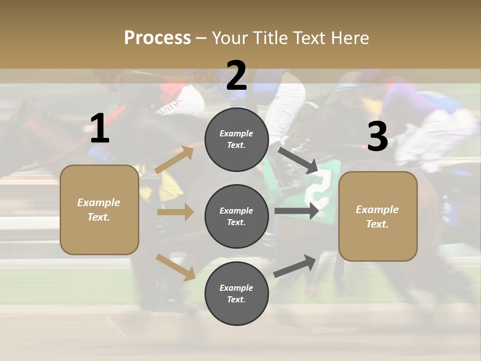 Racetrack Rider Hippodrome PowerPoint Template