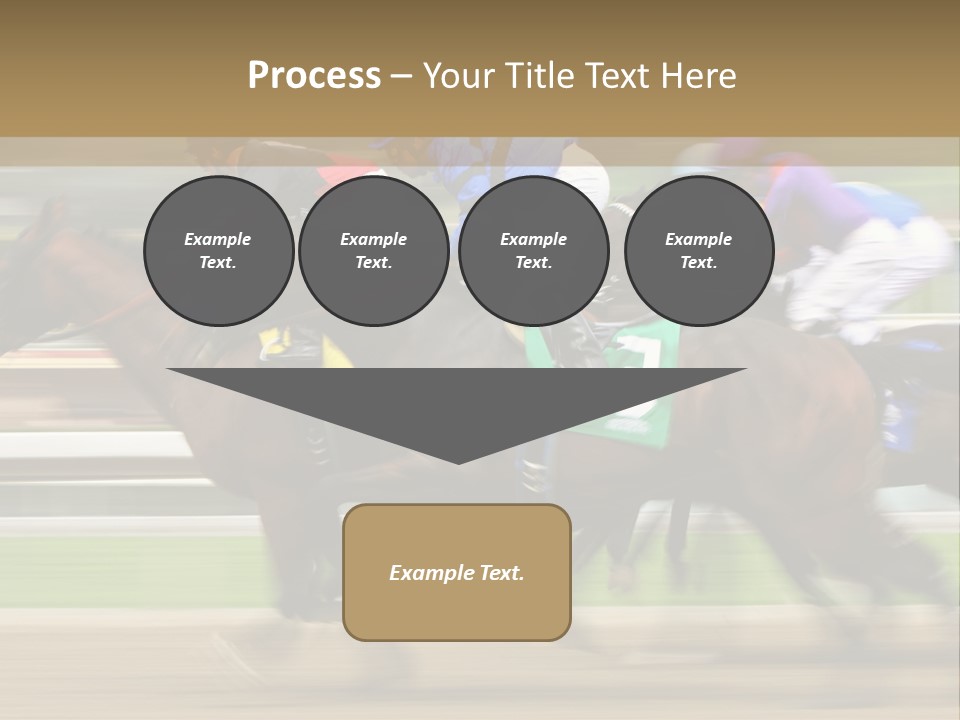 Racetrack Rider Hippodrome PowerPoint Template