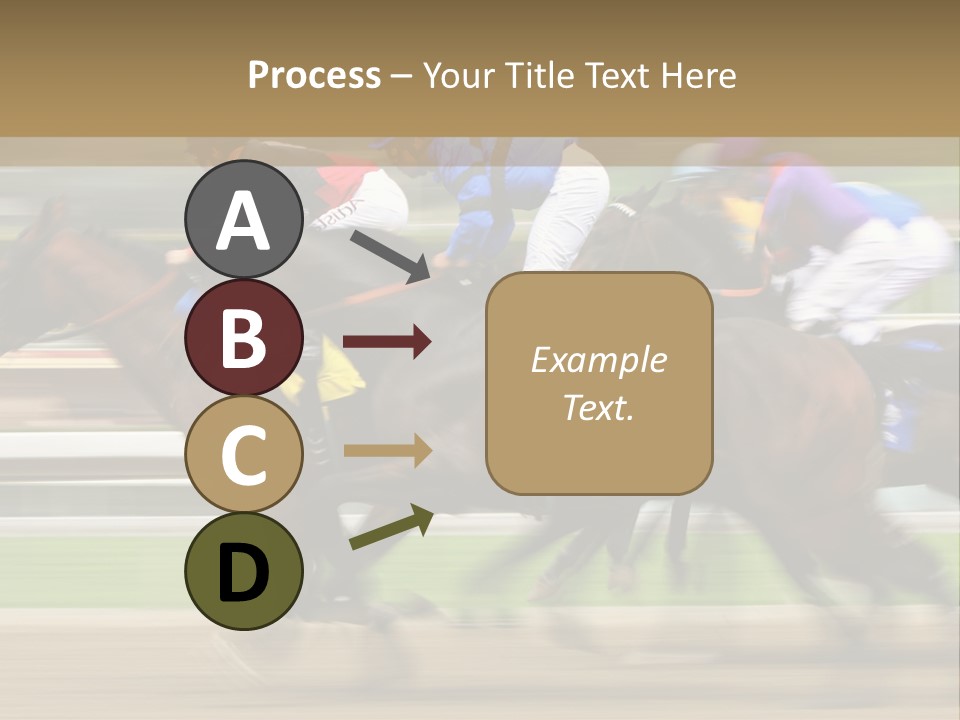 Racetrack Rider Hippodrome PowerPoint Template