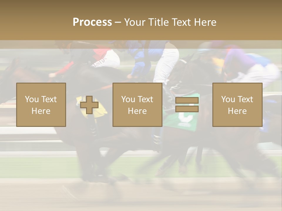 Racetrack Rider Hippodrome PowerPoint Template