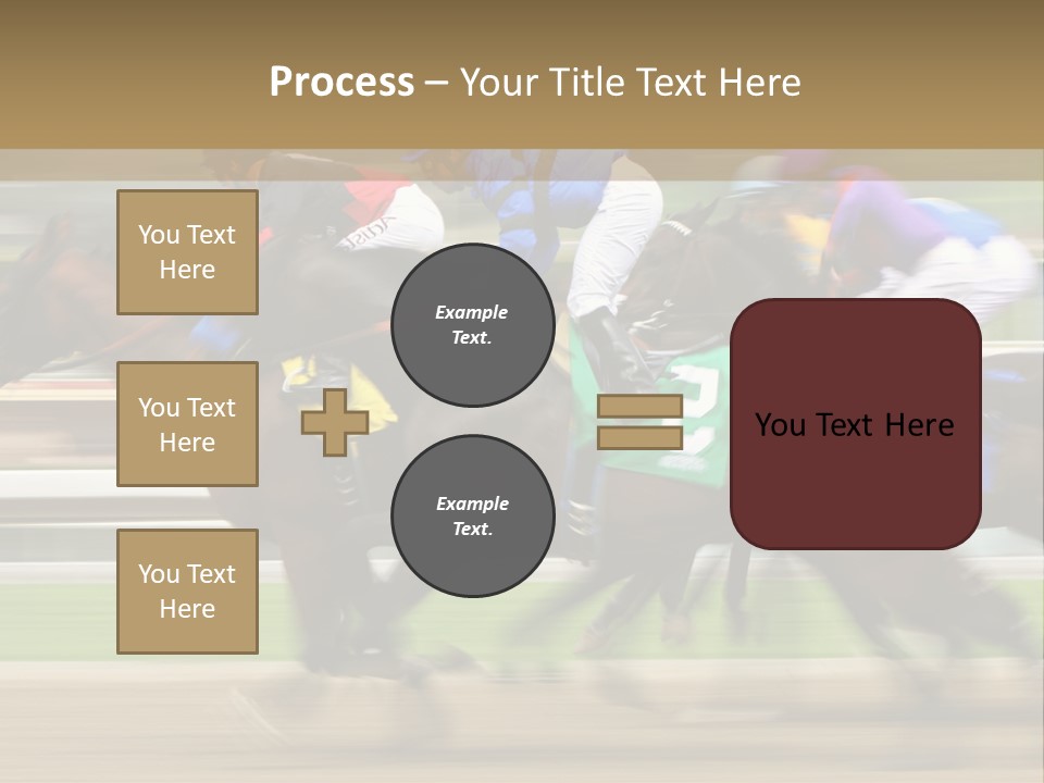 Racetrack Rider Hippodrome PowerPoint Template