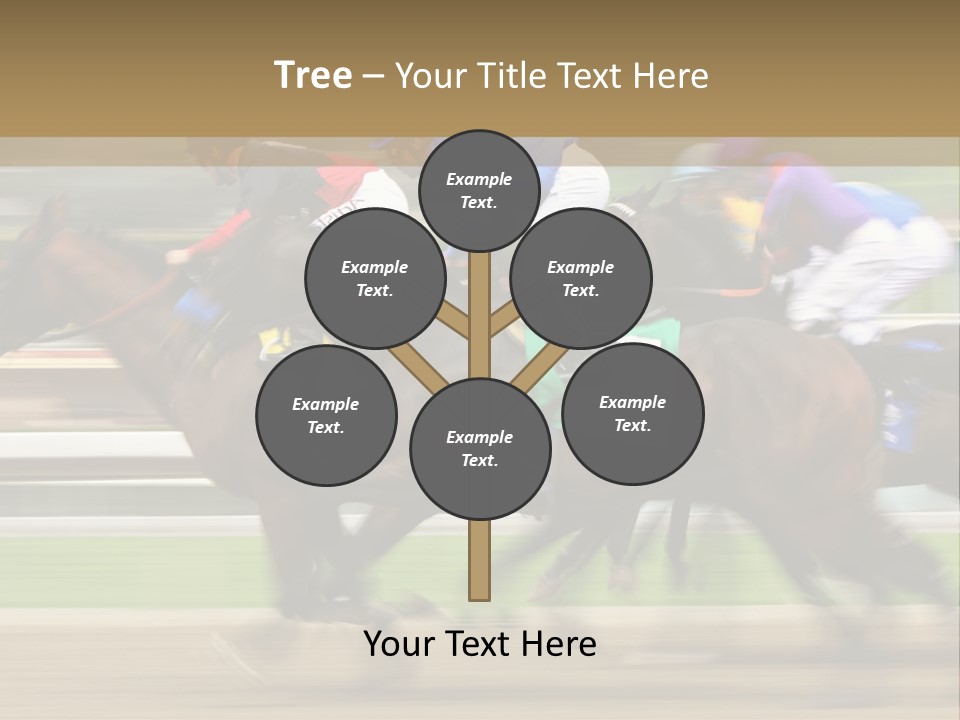 Racetrack Rider Hippodrome PowerPoint Template