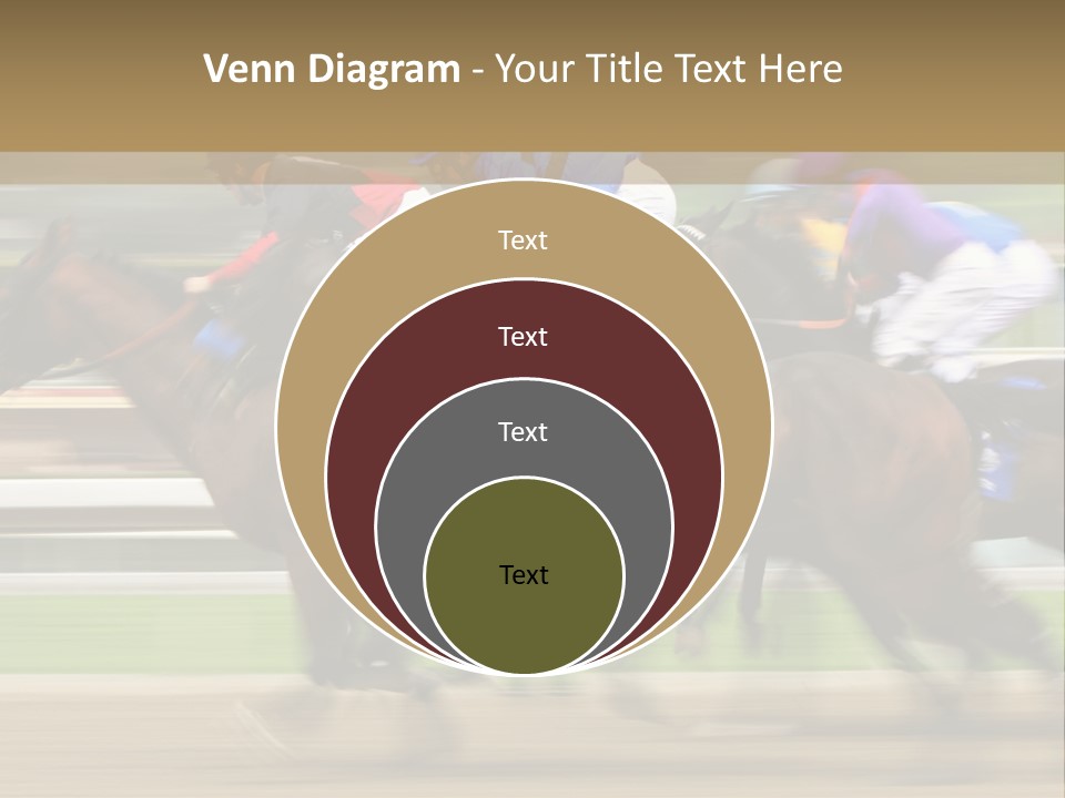 Racetrack Rider Hippodrome PowerPoint Template