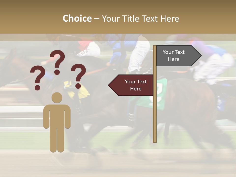 Racetrack Rider Hippodrome PowerPoint Template