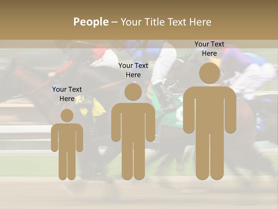 Racetrack Rider Hippodrome PowerPoint Template
