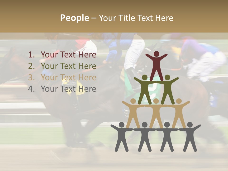 Racetrack Rider Hippodrome PowerPoint Template