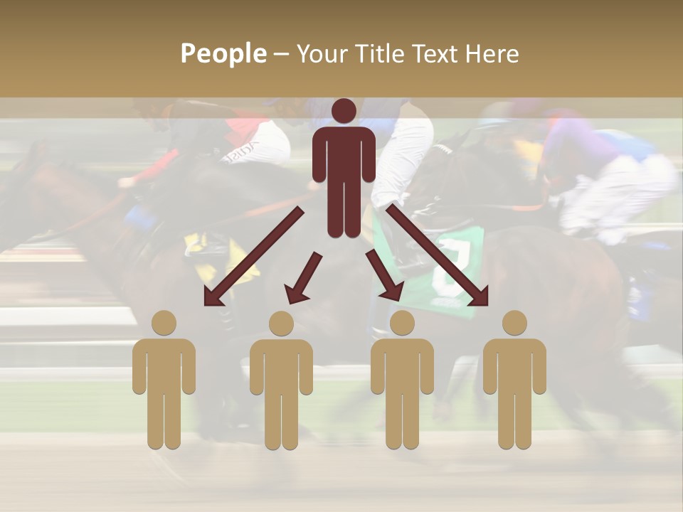 Racetrack Rider Hippodrome PowerPoint Template