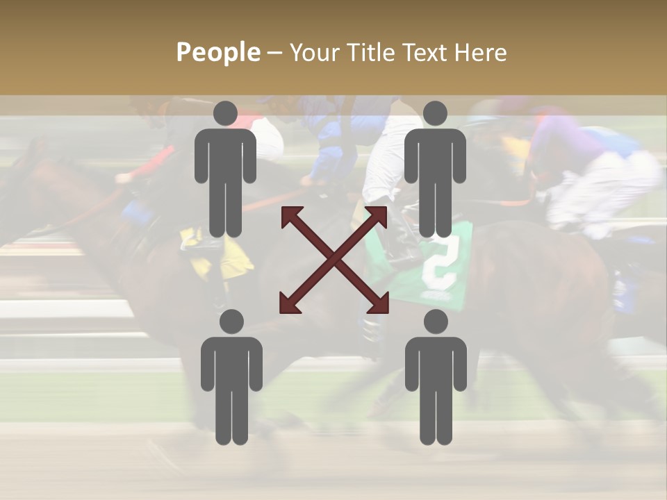 Racetrack Rider Hippodrome PowerPoint Template