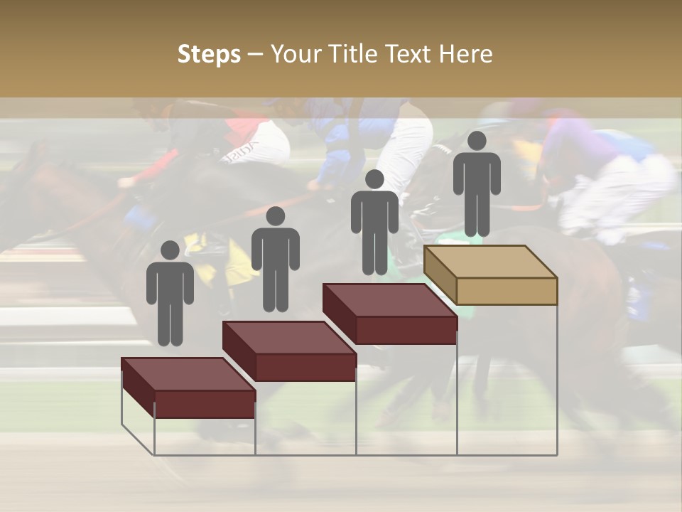 Racetrack Rider Hippodrome PowerPoint Template