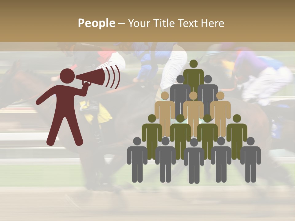 Racetrack Rider Hippodrome PowerPoint Template