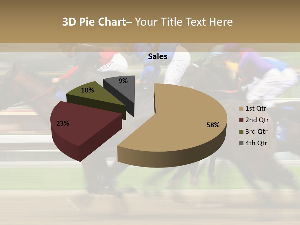 Racetrack Rider Hippodrome PowerPoint Template