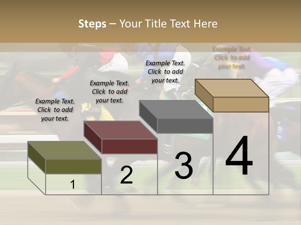 Racetrack Rider Hippodrome PowerPoint Template