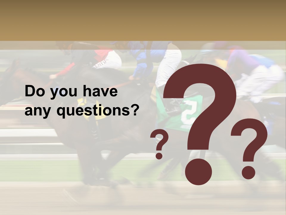 Racetrack Rider Hippodrome PowerPoint Template