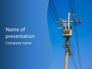 Outdoor Post Insulator PowerPoint Template