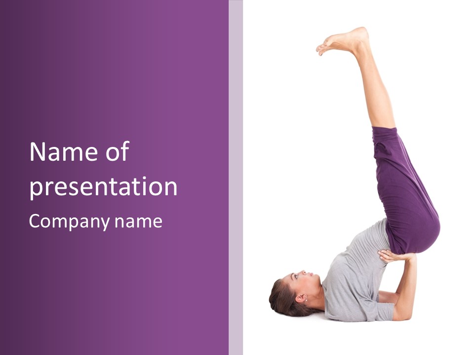 Posture Serene Asana PowerPoint Template