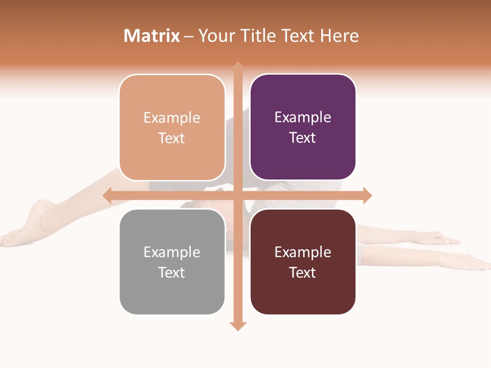 Isolated Female Instructor PowerPoint Template