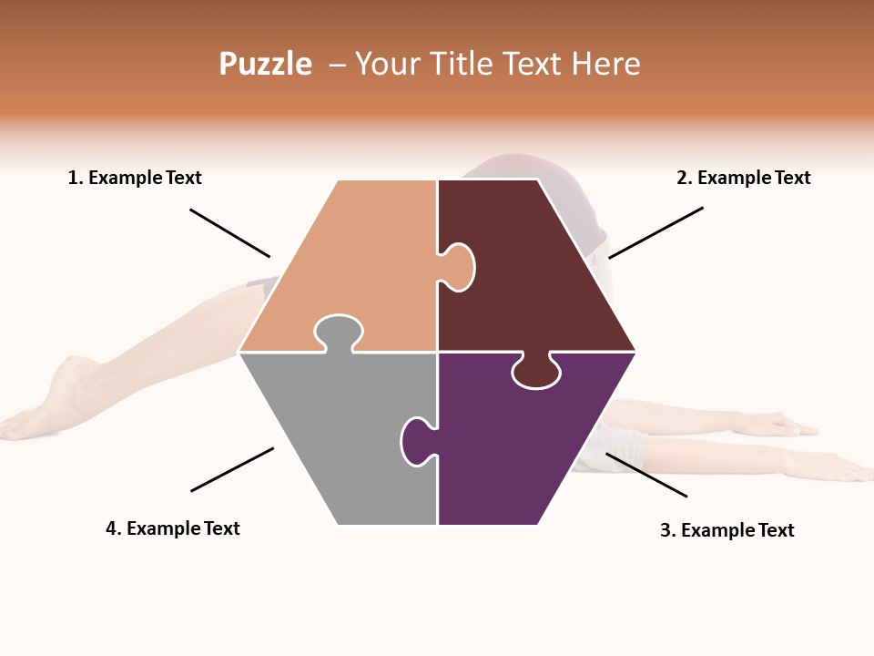 Isolated Female Instructor PowerPoint Template