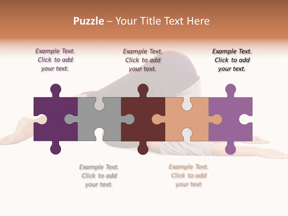 Isolated Female Instructor PowerPoint Template