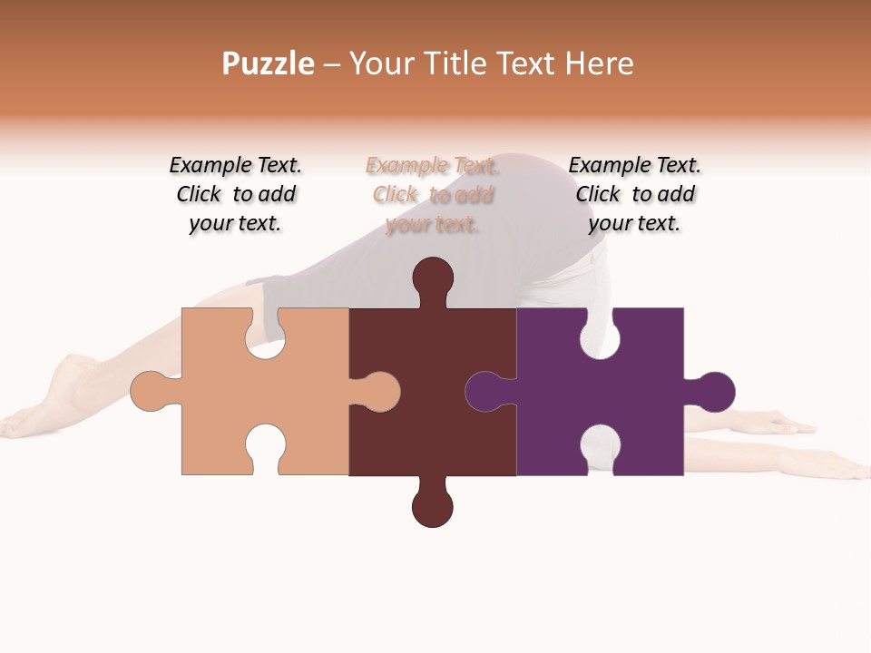 Isolated Female Instructor PowerPoint Template