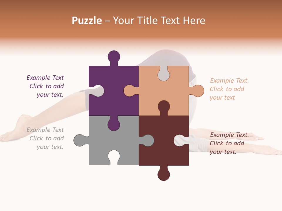 Isolated Female Instructor PowerPoint Template